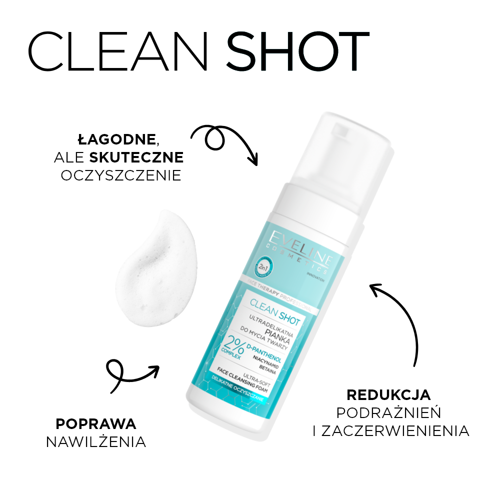 Clean Shot Ultradelikatna pianka do mycia twarzy - 2