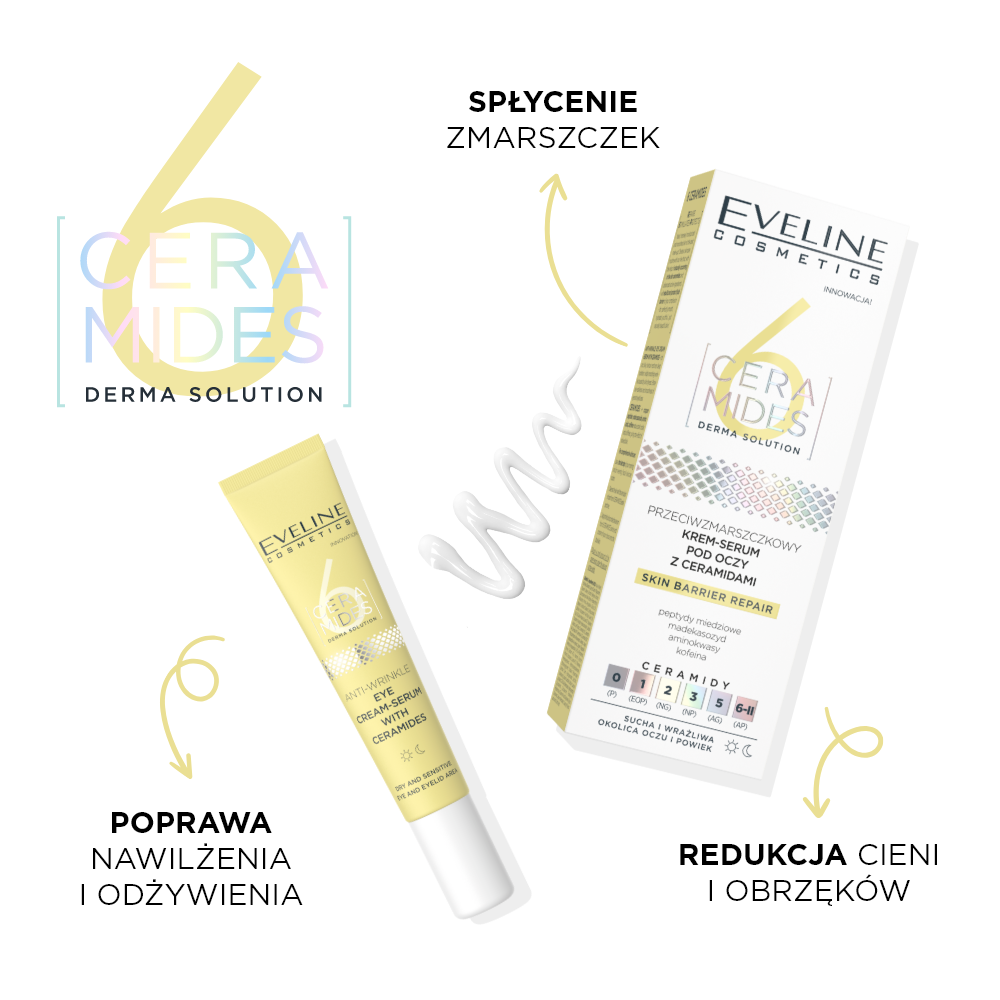 Przeciwzmarszczkowy krem-serum pod oczy z ceramidami - 2