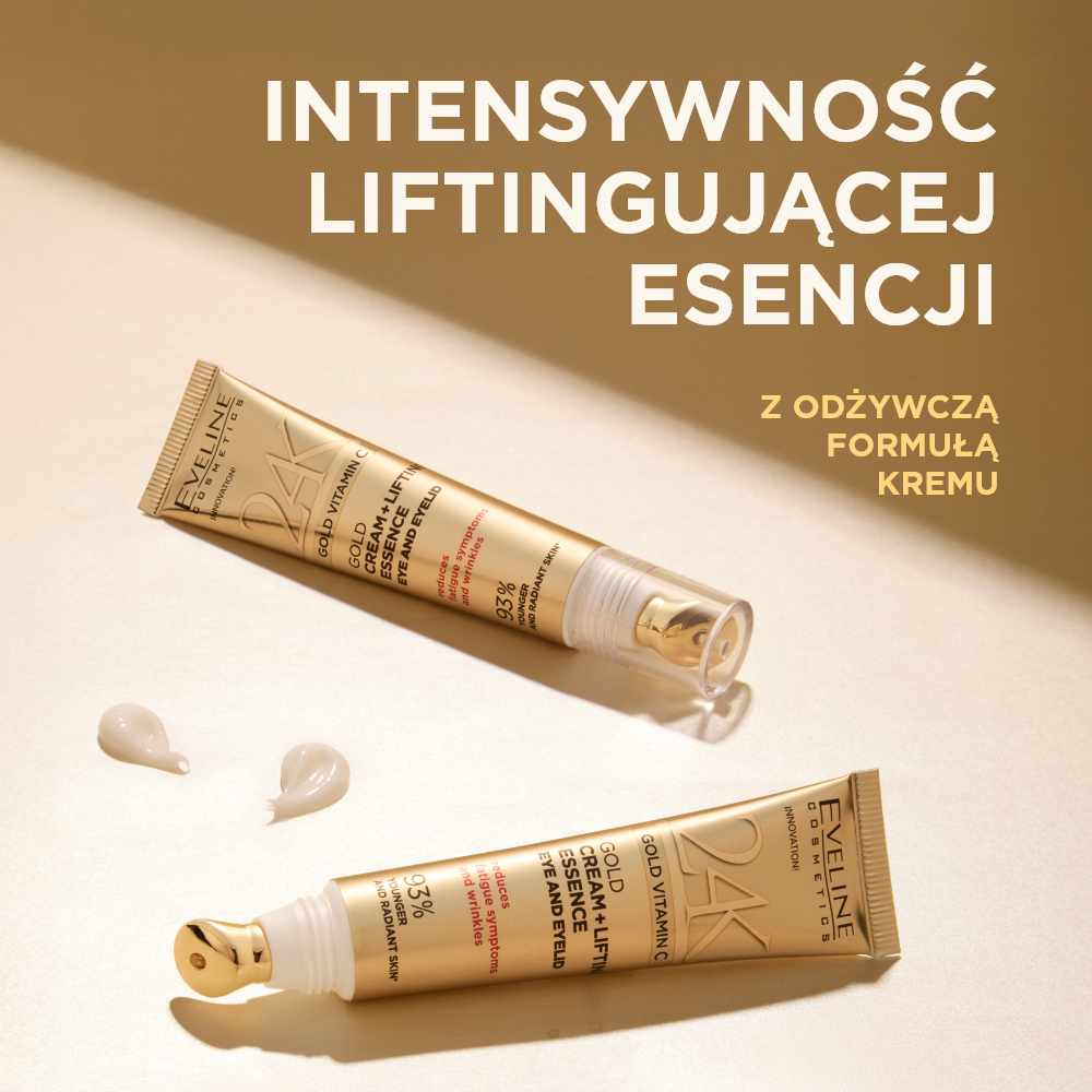 Złoty krem + esencja liftingujące pod oczy i na powieki - 2