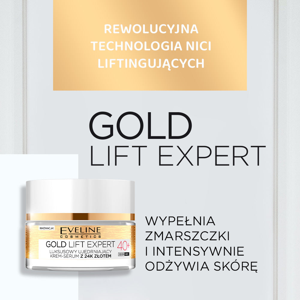 Luksusowy ujędrniający krem-serum z 24k złotem 40+ - 2