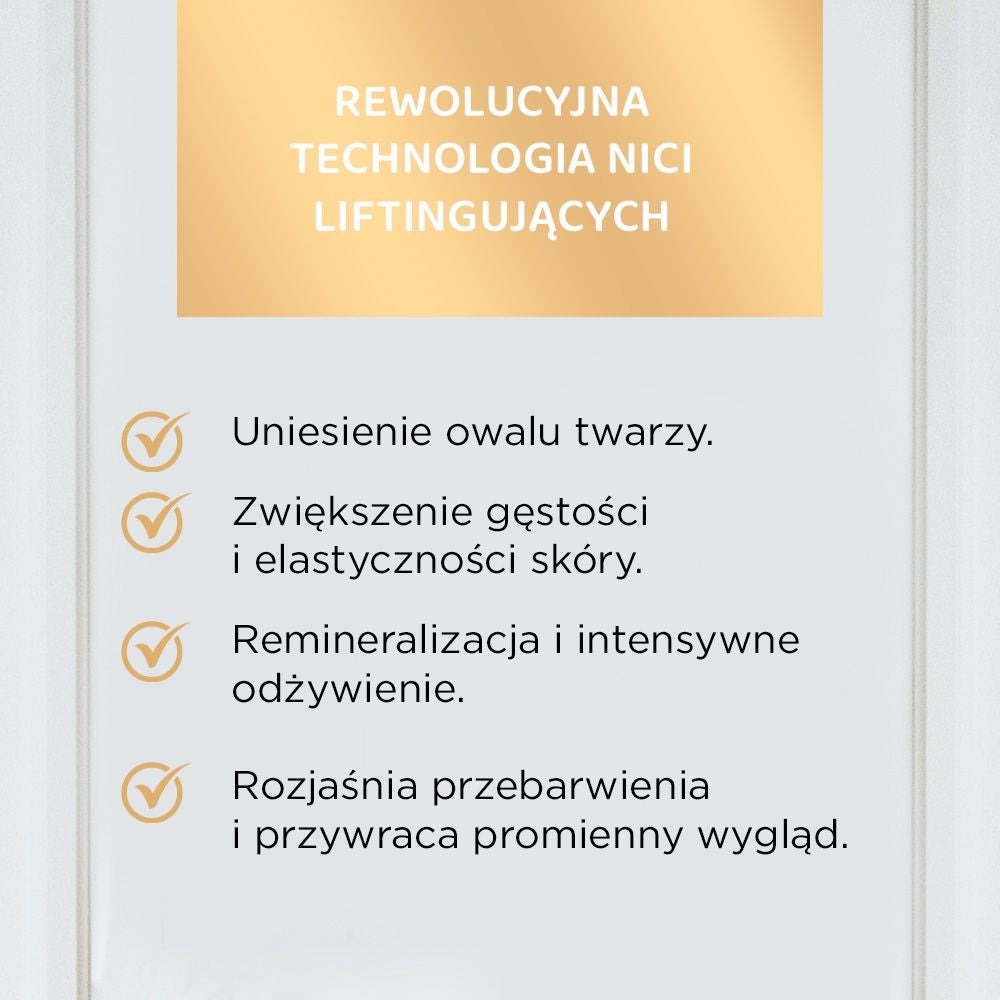 Luksusowy odmładzający krem-serum z 24k złotem 60+ - 2