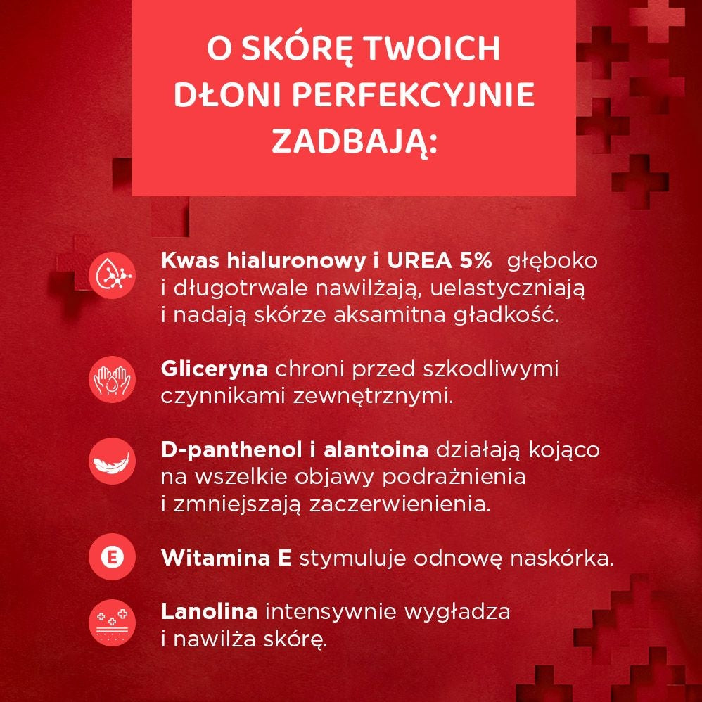 Eveline Cosmetics - Intensywnie regenerujący krem-opatrunek do rąk 5% urea + lanolina - 2