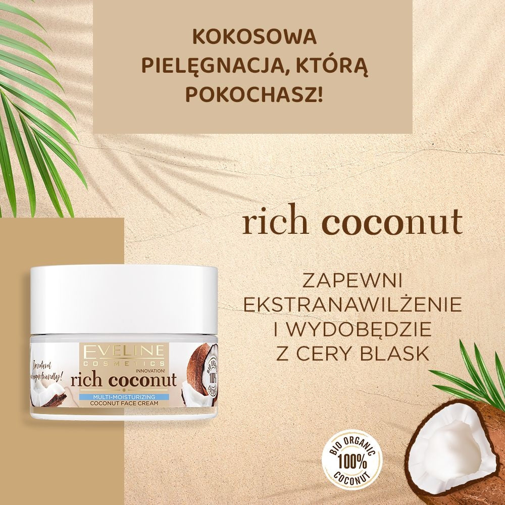 Multi-nawilżający kokosowy krem do twarzy - 2
