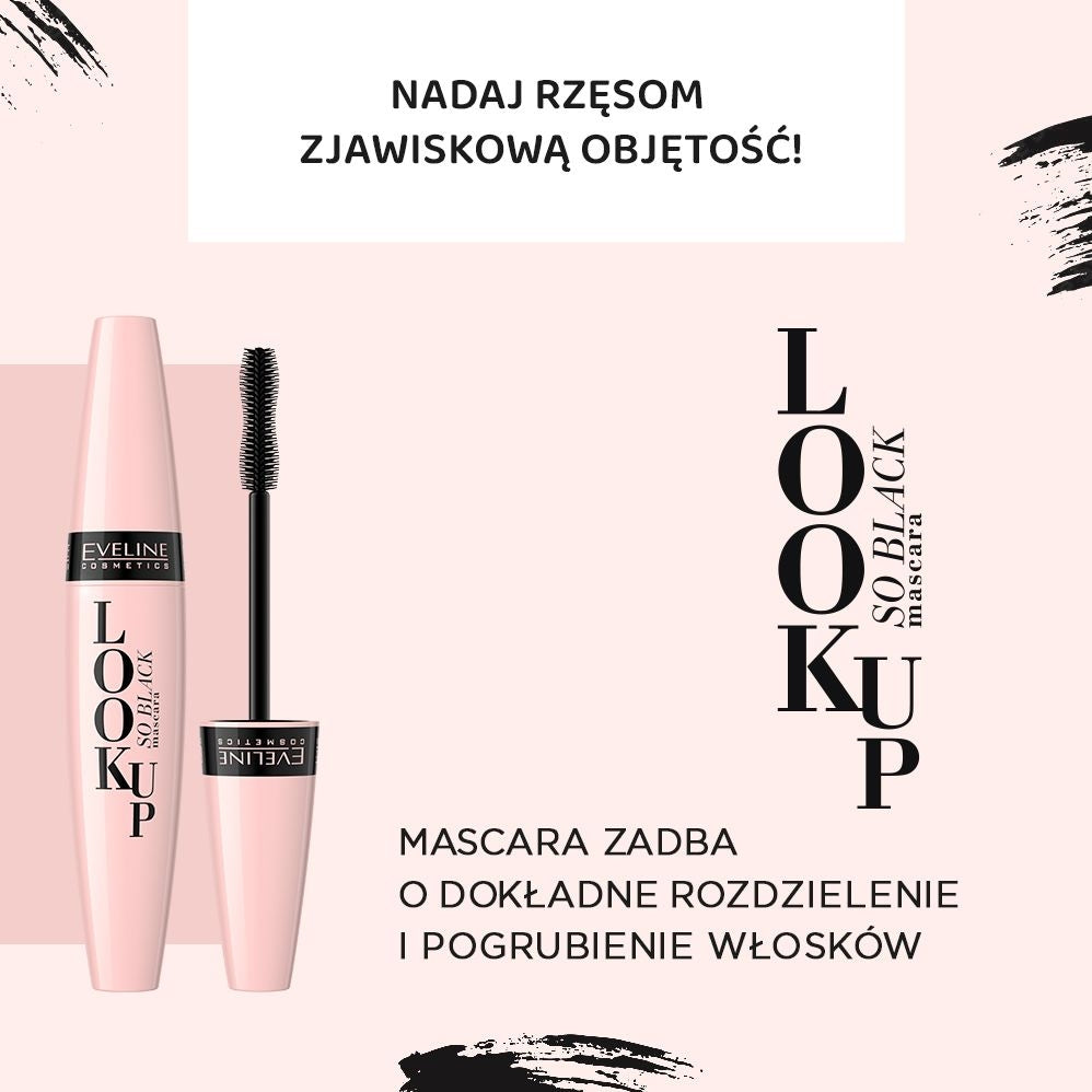 Tusz do rzęs pogrubiająco-rozdzielający, So Black - 2