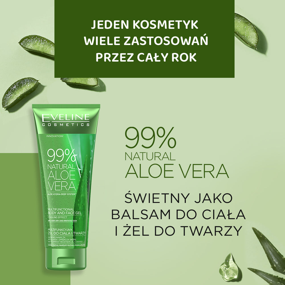 Multifunkcyjny żel do ciała i twarzy aloes 99% - 2