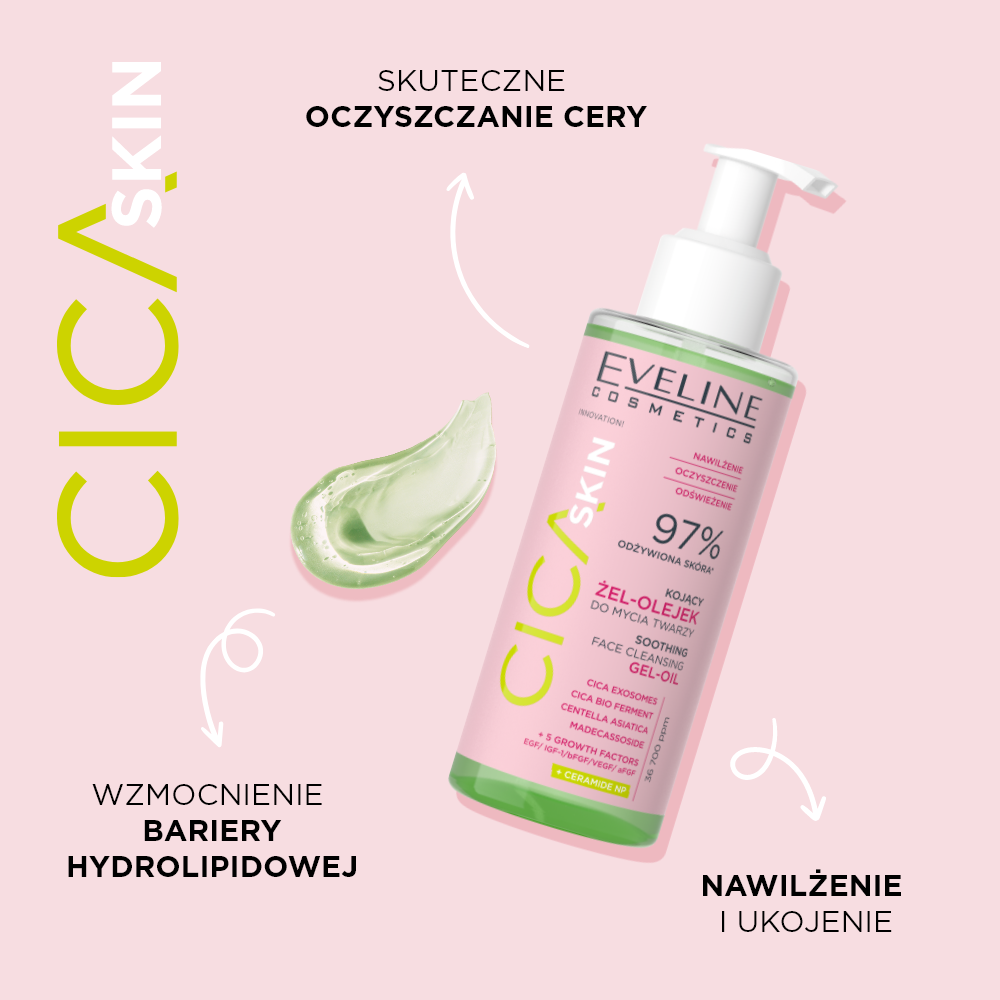 Kojący żel-olejek do mycia twarzy - 2