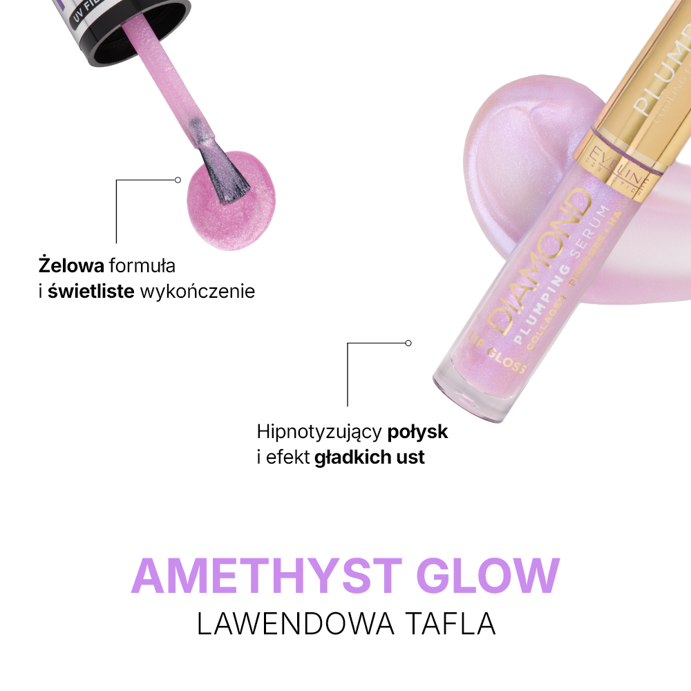 Zestaw Lips & Nails combo Amethyst Glow - 2