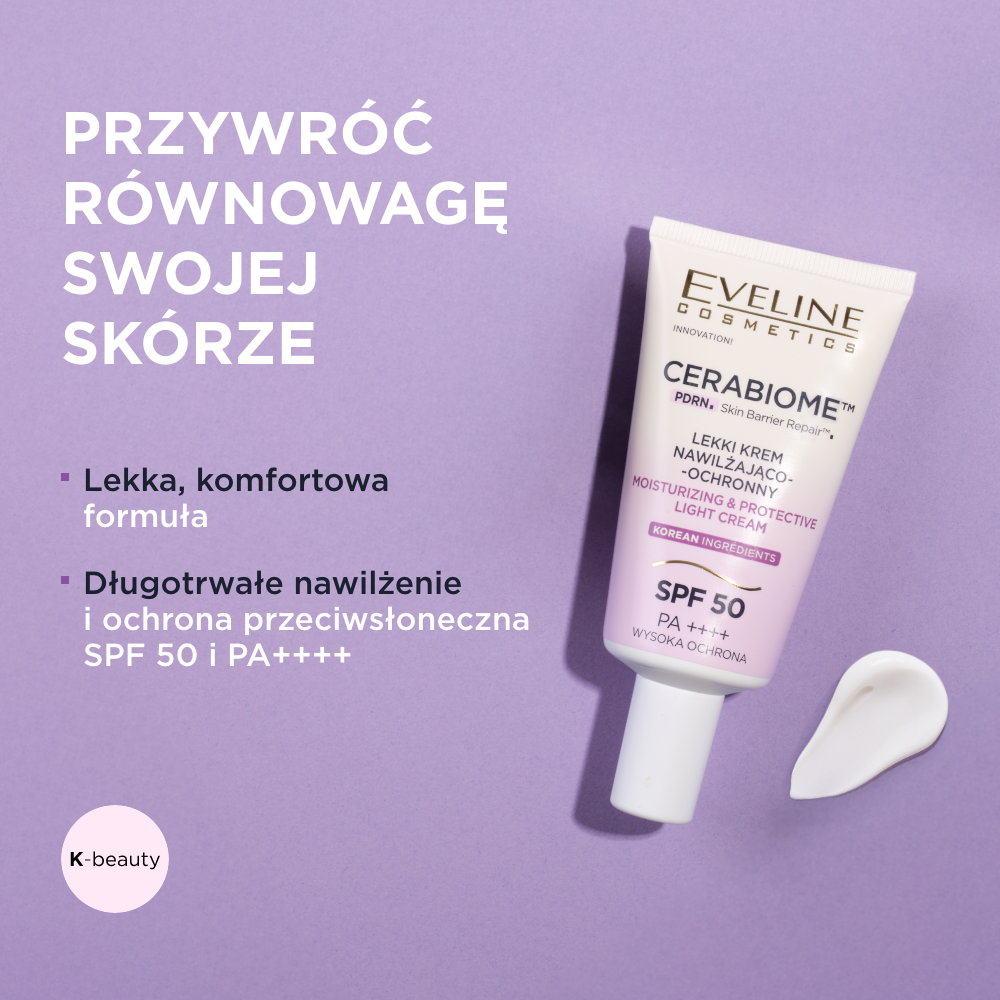 Lekki krem nawilżajaco-ochronny SPF 50 PA++++ - 2