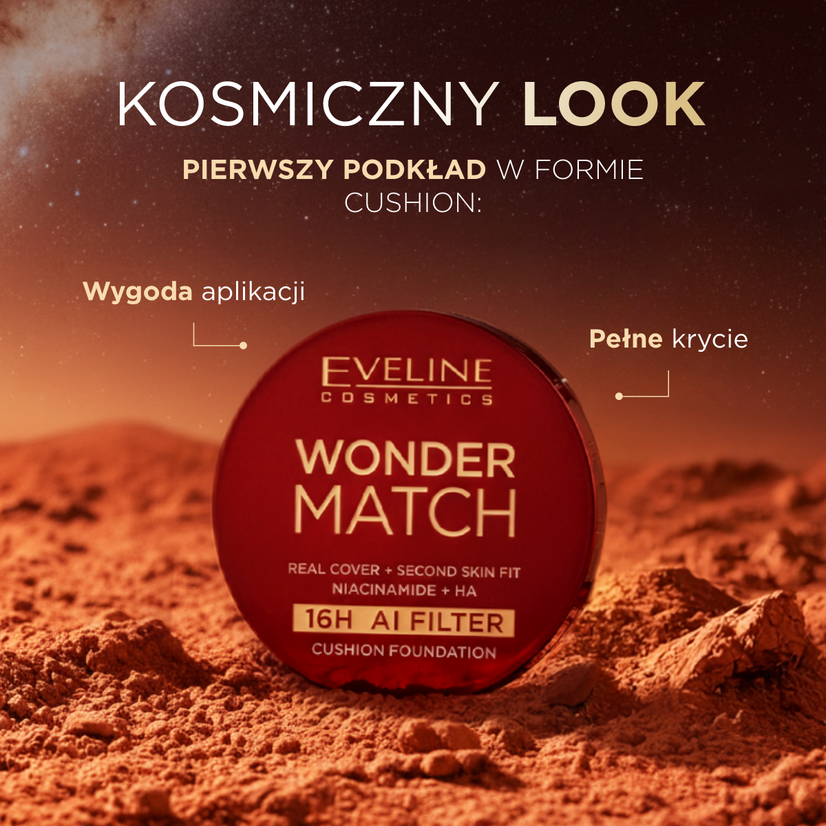 Kryjący podkład cushion z niacynamidem i kwasem hialuronowym - 2
