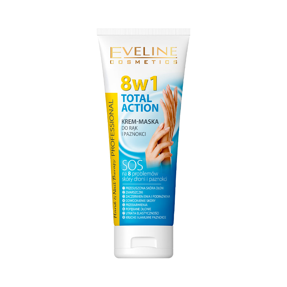 Total action krem maska do rąk i paznokci 8w1