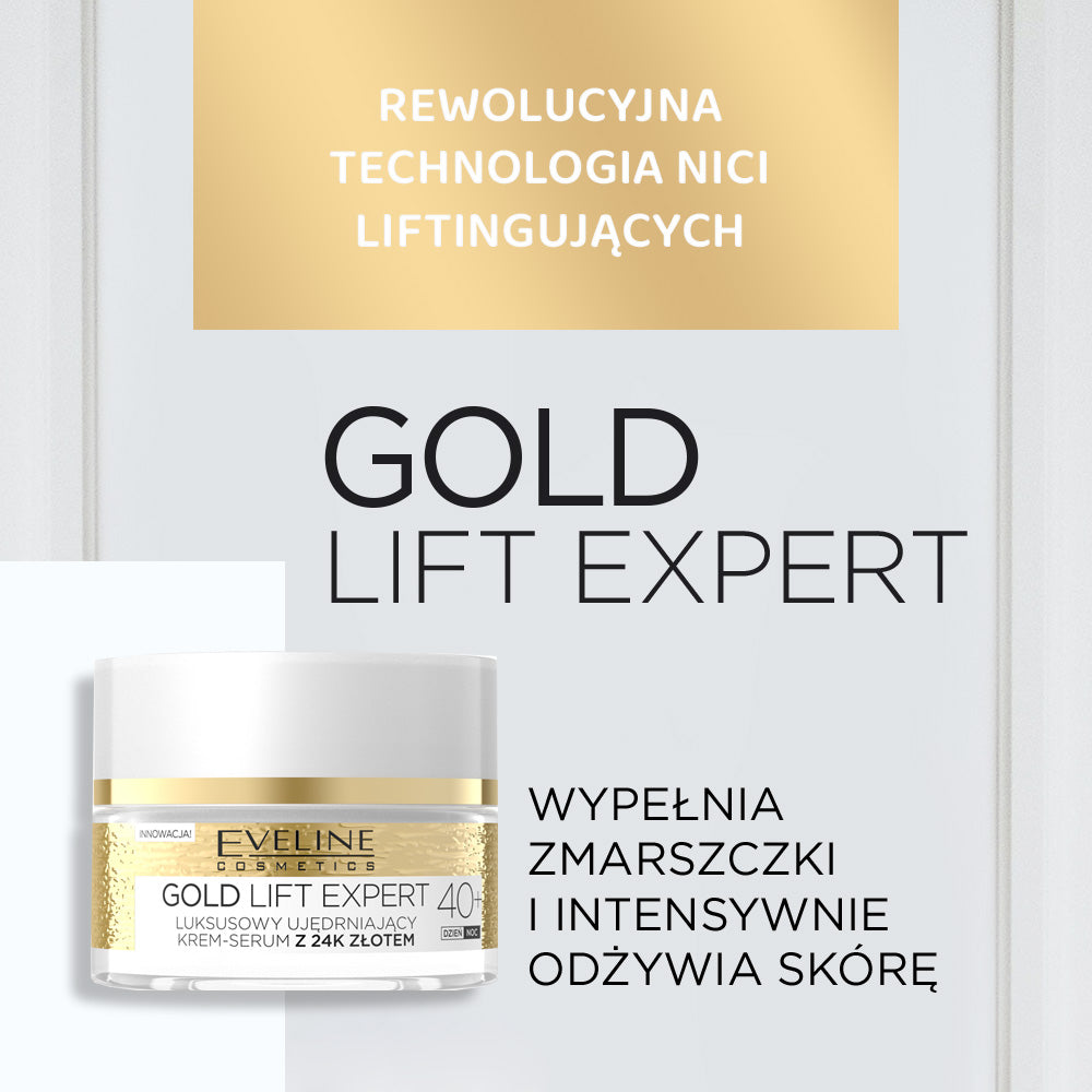 Luksusowy ujędrniający krem-serum z 24k złotem 40+ - 2