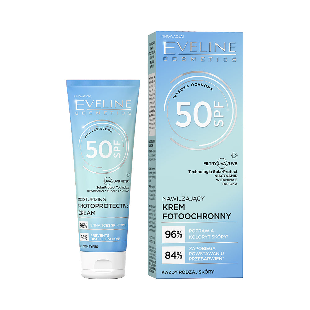 Eveline Cosmetics Nawilżający krem fotoochronny SPF 50 — Inhaltsstoffe i ocena