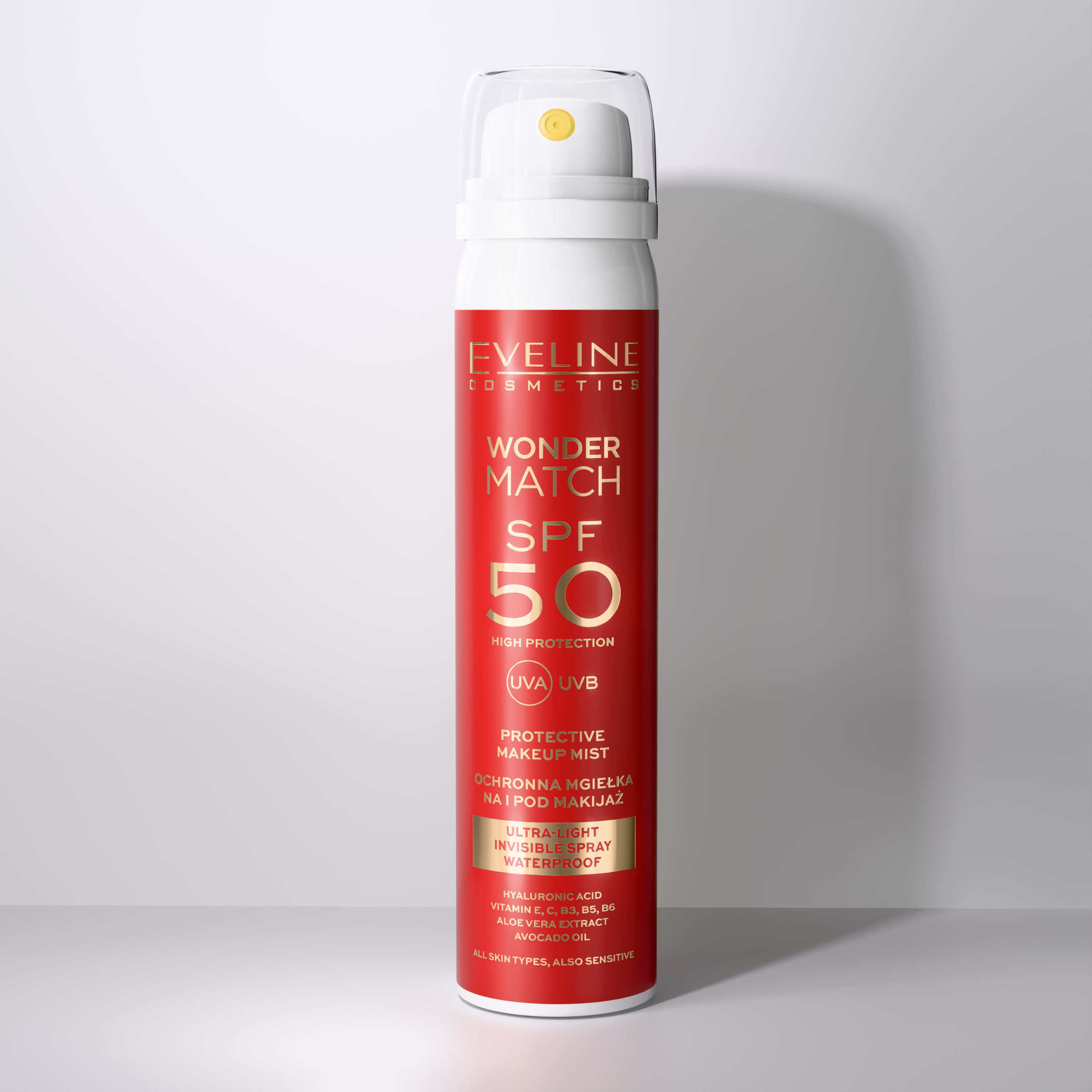 Ultralekka mgiełka ochronna SPF 50 na i pod makijaż