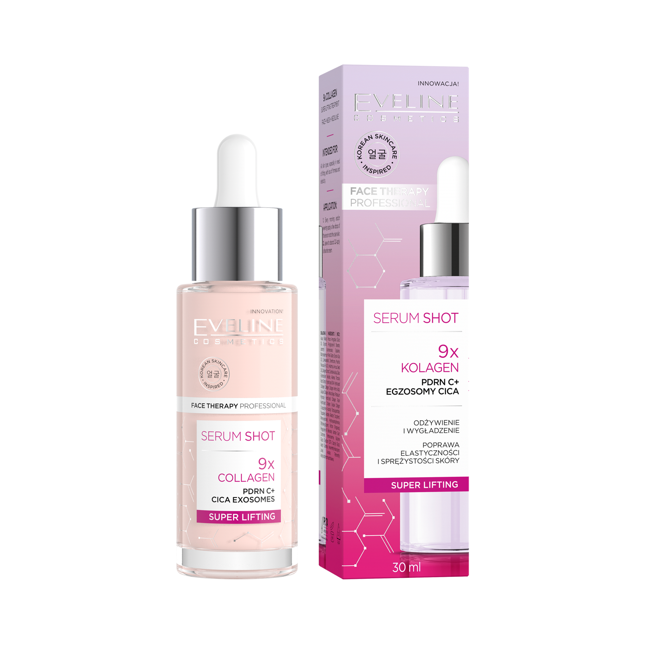 Face Therapy Professional Serum Shot 9 x Kolagen Kuracja super liftingująca — Inhaltsstoffe i ocena