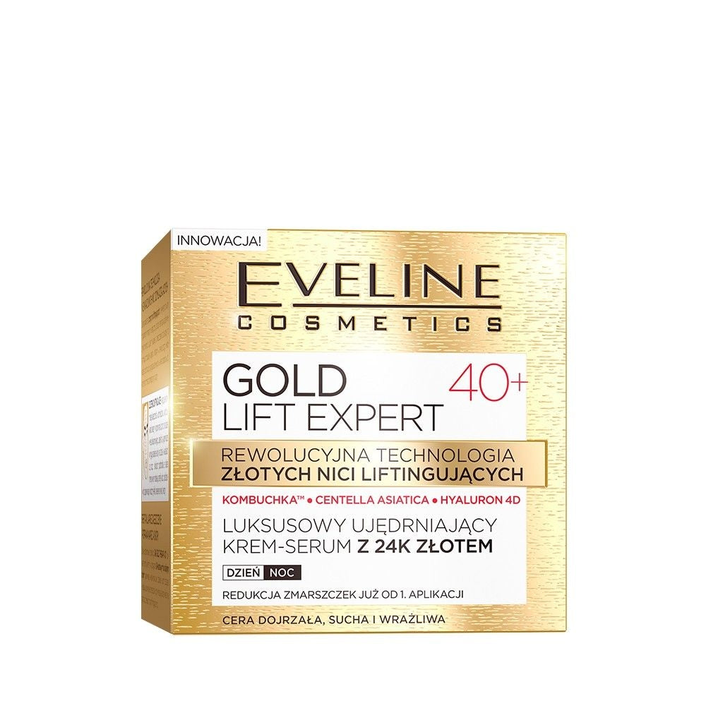 Gold Lift Expert Luksusowy ujędrniający krem-serum z 24k złotem 40+ — Składniki i ocena