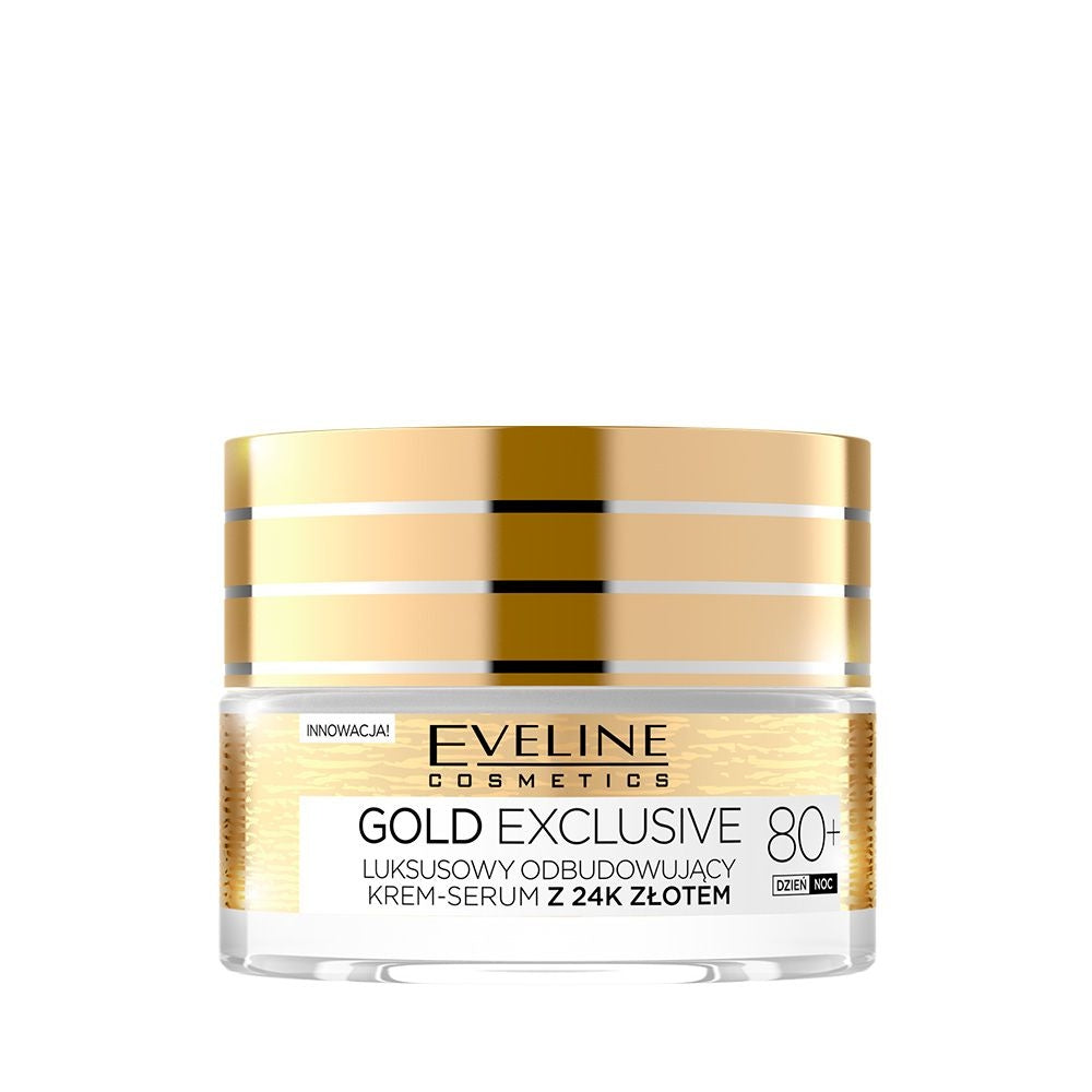 Gold exclusive 80+ luksusowy odbudowujący krem-serum z 24k złotem - 2