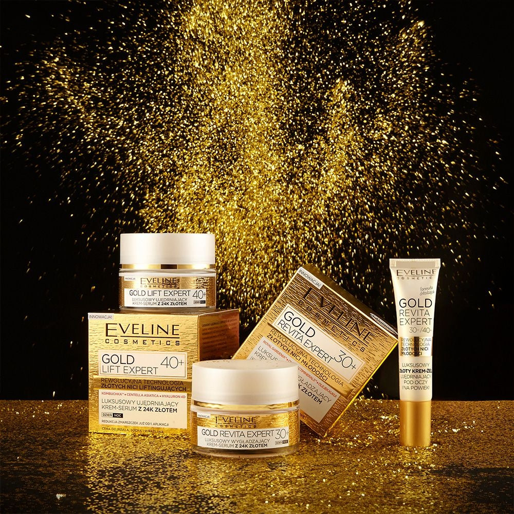 Luksusowy wygładzający krem-serum z 24k złotem 30+ - 2