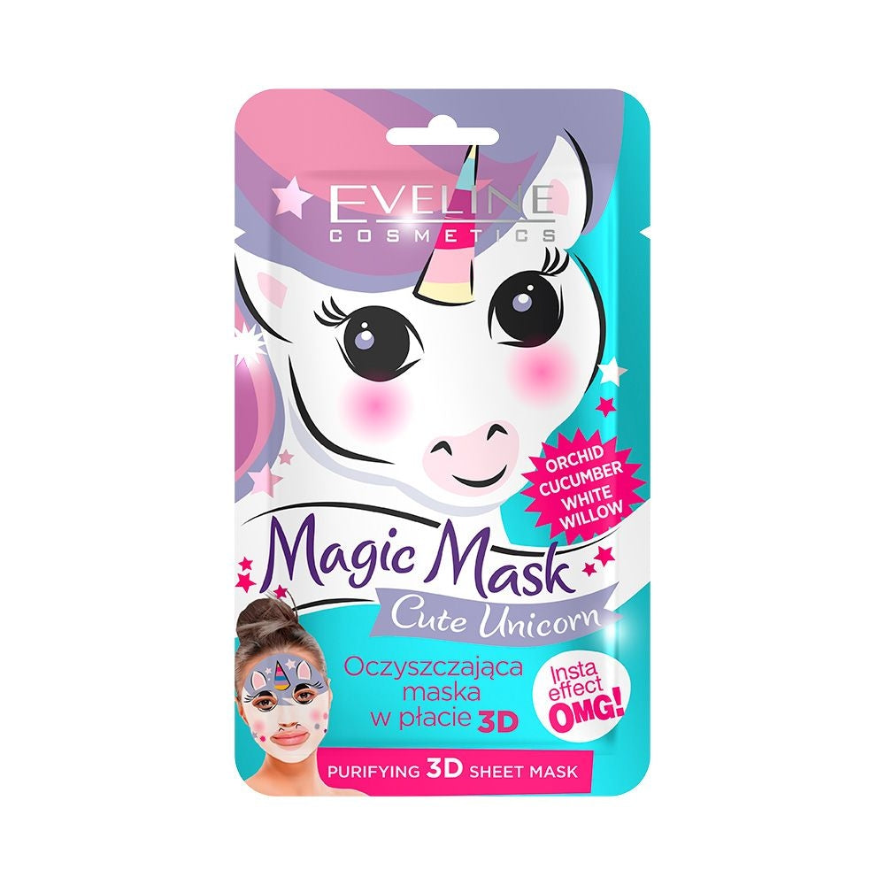 Magic Mask Oczyszczająca maska w płacie - 3d cute unicorn