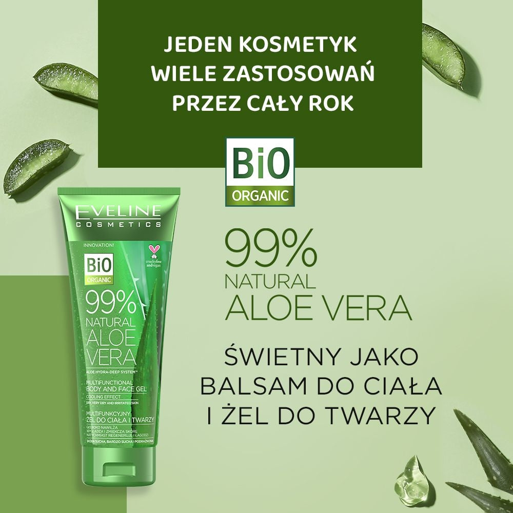 Multifunkcyjny żel do ciała i twarzy aloes 99% - 2