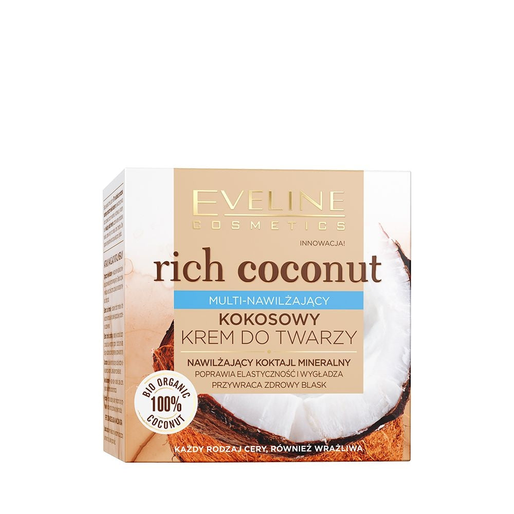 Rich Coconut Multi-nawilżający kokosowy krem do twarzy — Składniki i ocena