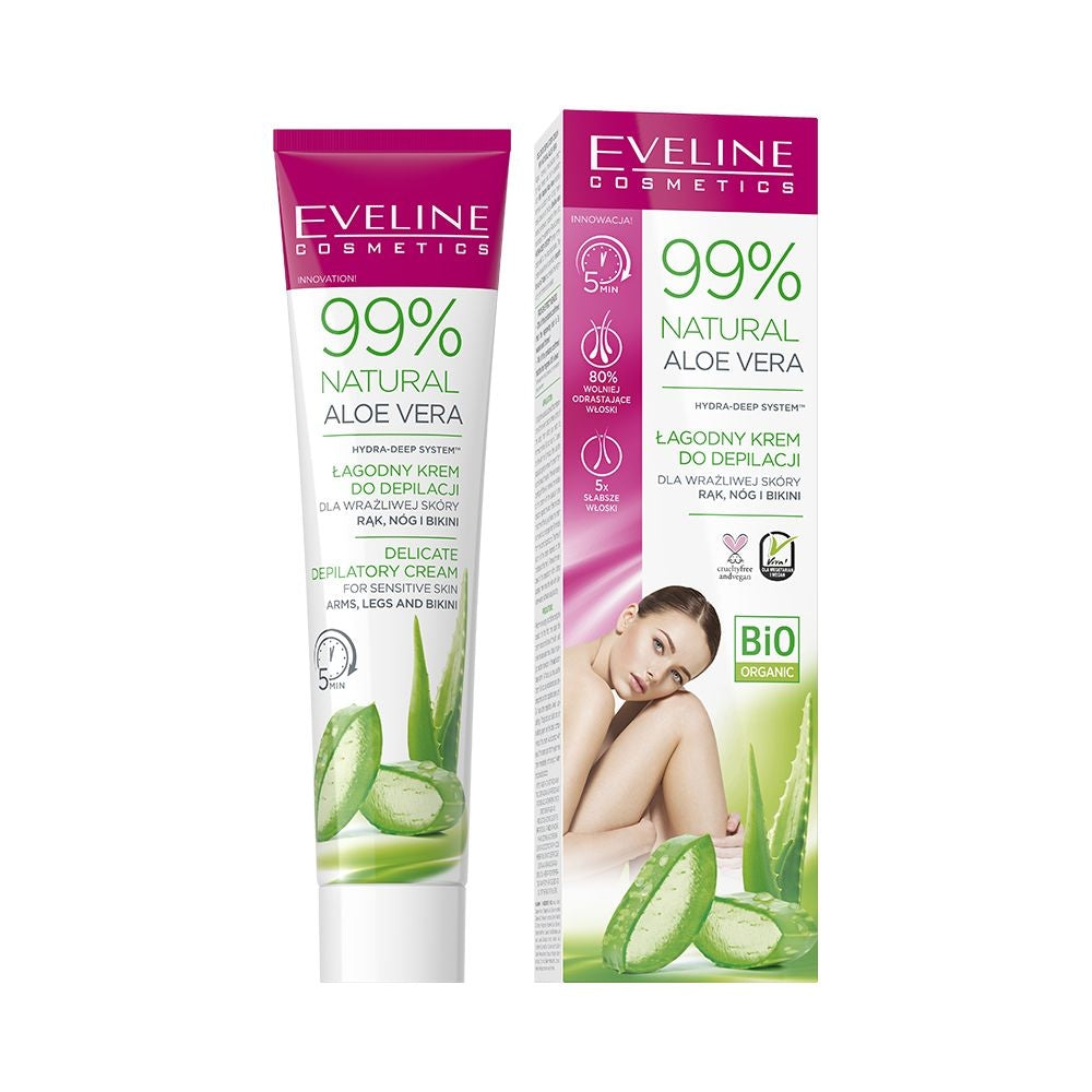 99% Natural Aloe Vera Łagodny krem do depilacji