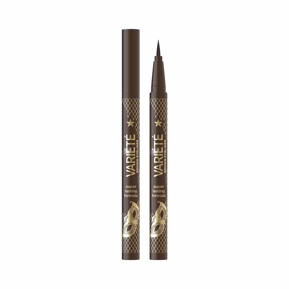 Precyzyjny eyeliner w pisaku, brązowy