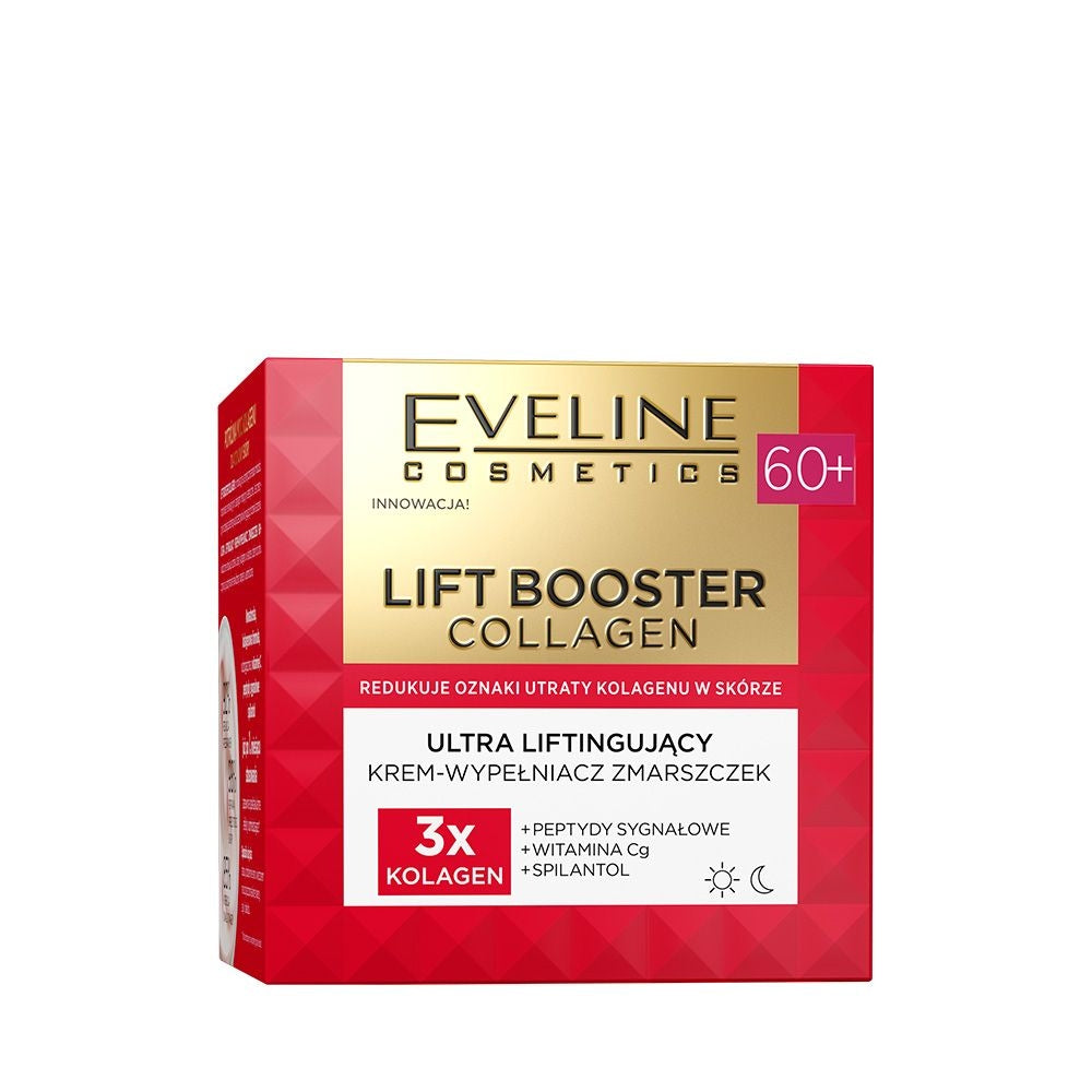 Lift Booster Collagen Ultra liftingujący krem-wypełniacz zmarszczek 60+ — Składniki i ocena