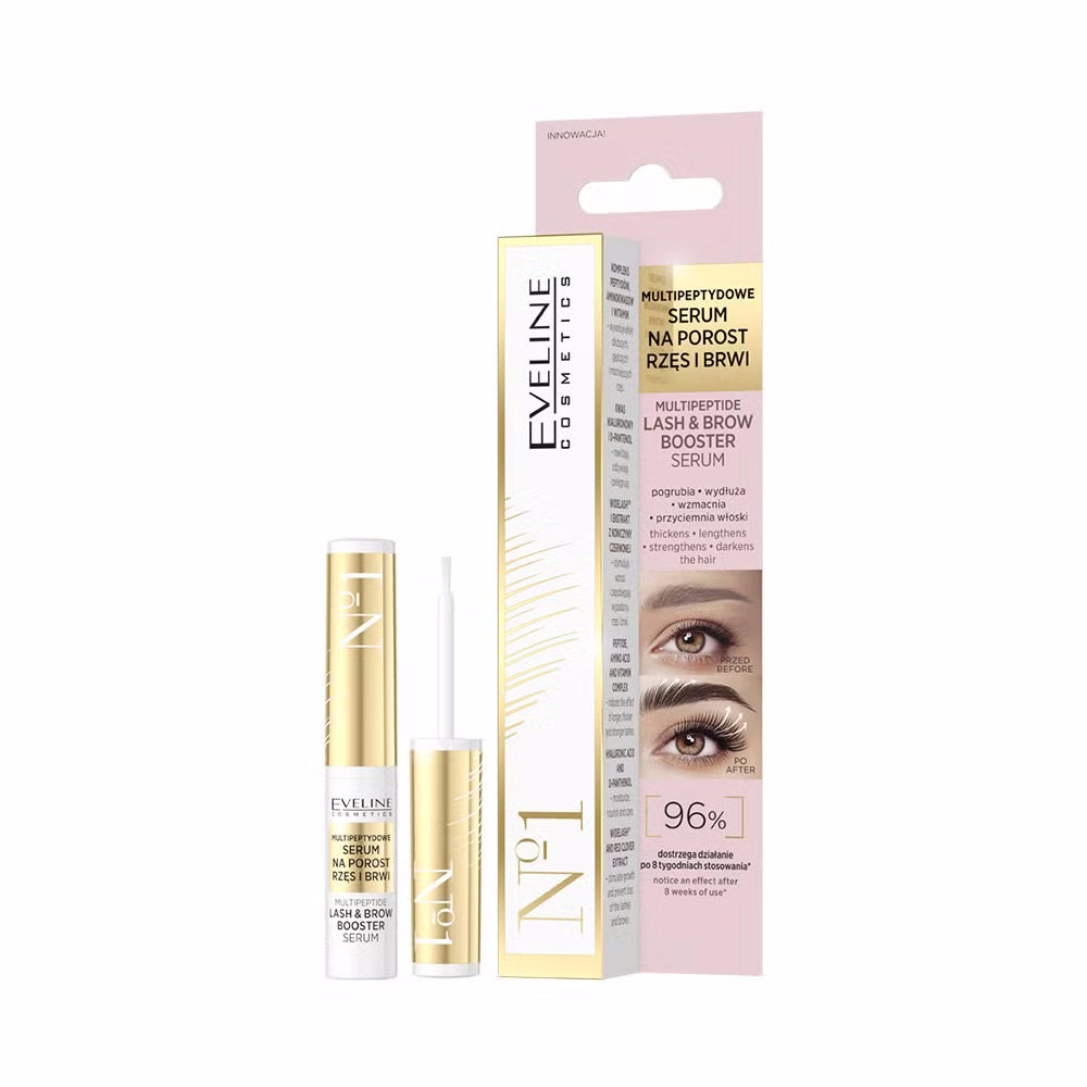 Eveline Cosmetics Multipeptydowe serum na porost rzęs i brwi — Inhaltsstoffe i ocena