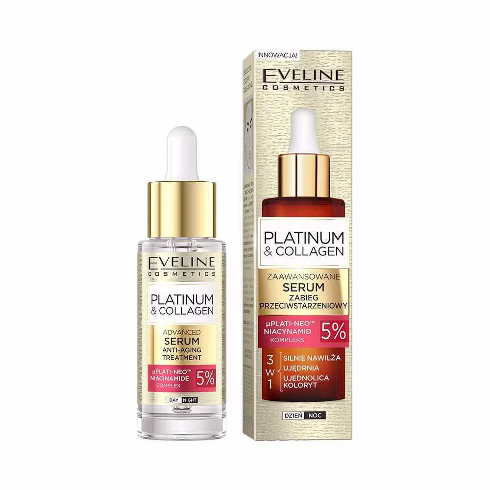 Platinum & Collagen Zaawansowane serum zabieg przeciwstarzeniowy — Inhaltsstoffe i ocena
