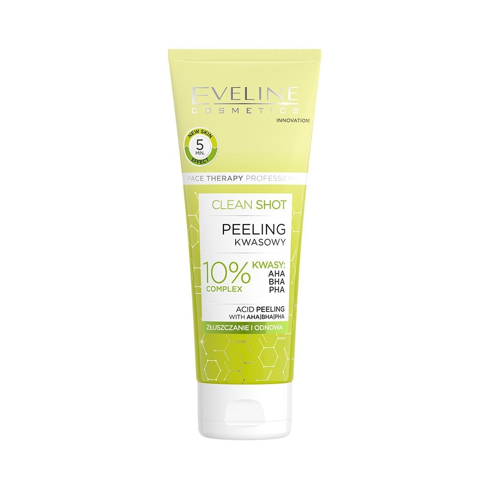 Face Therapy Professional Clean Shot Peeling kwasowy — Składniki i ocena