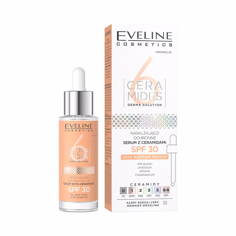 6 Ceramides feuchtigkeitsspendend-schützend serum mit Ceramiden und SPF 30 — Inhaltsstoffe i ocena