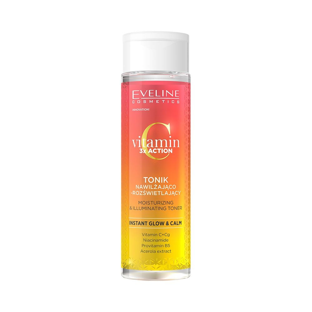 Vitamin C 3x Action feuchtigkeitsspendend-aufhellend Tonikum — Inhaltsstoffe i ocena