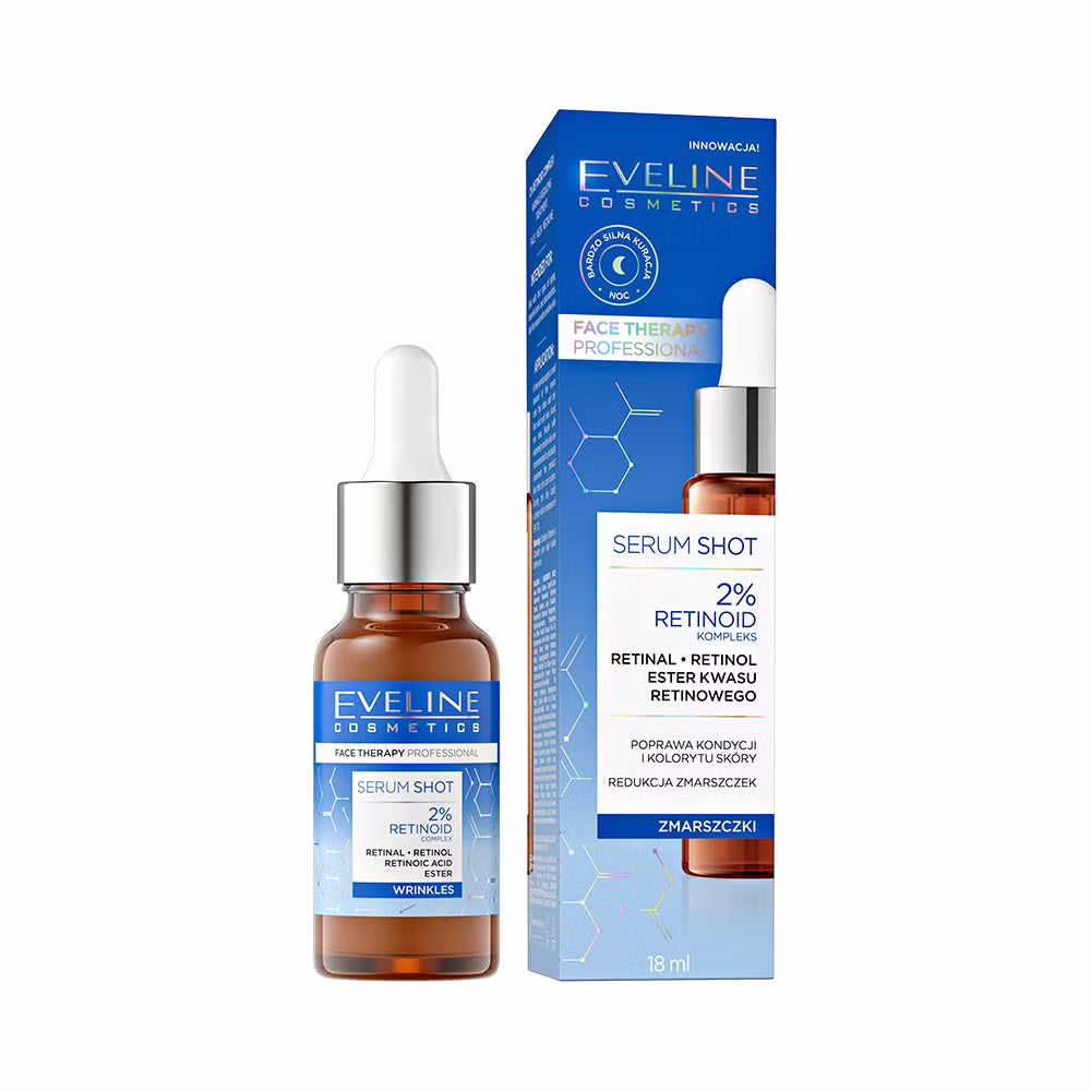 Face Therapy Professional Serum Shot Kuracja redukująca zmarszczki z 2% kompleksem retinoidów — Składniki i ocena