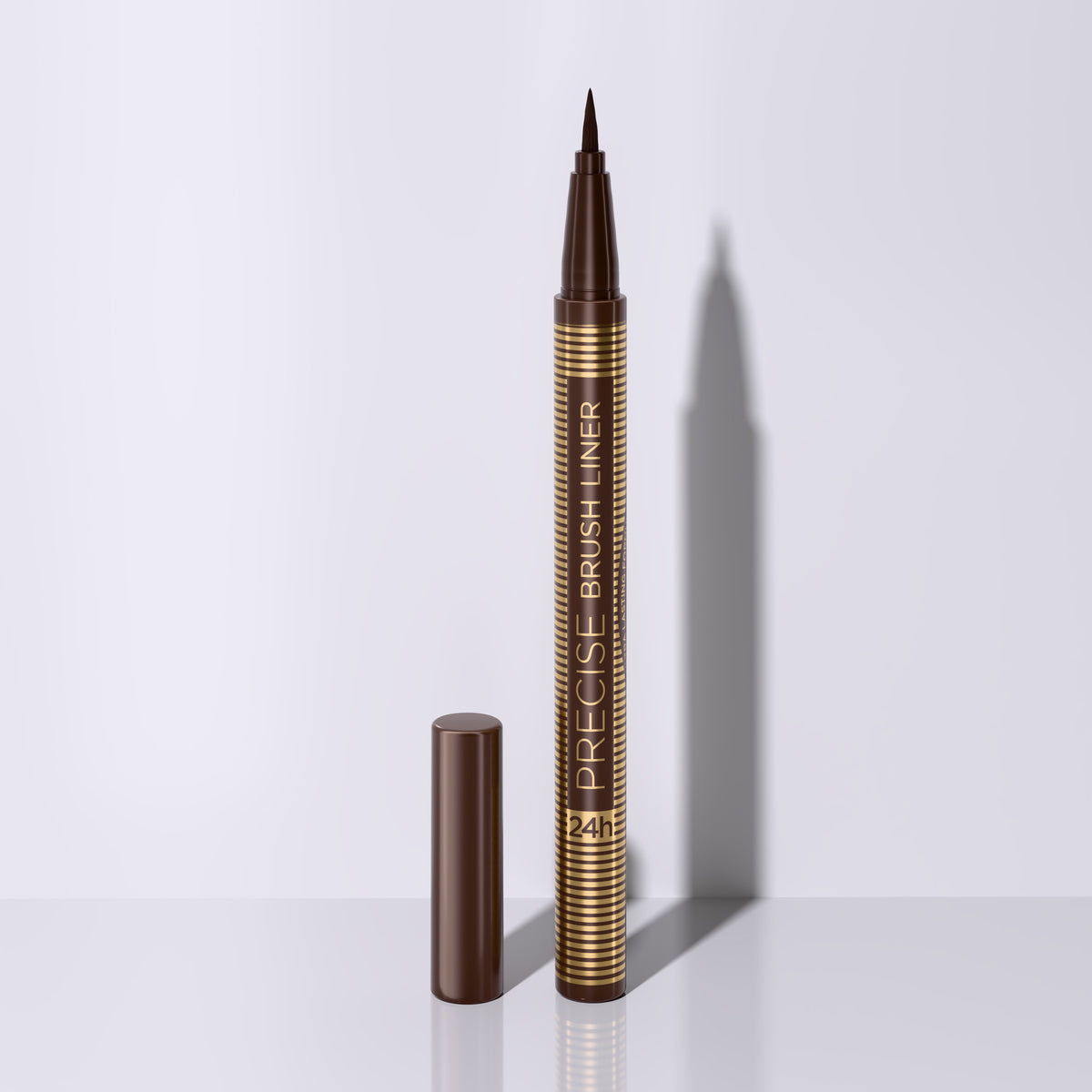 Eyeliner z pędzelkiem, brązowy
