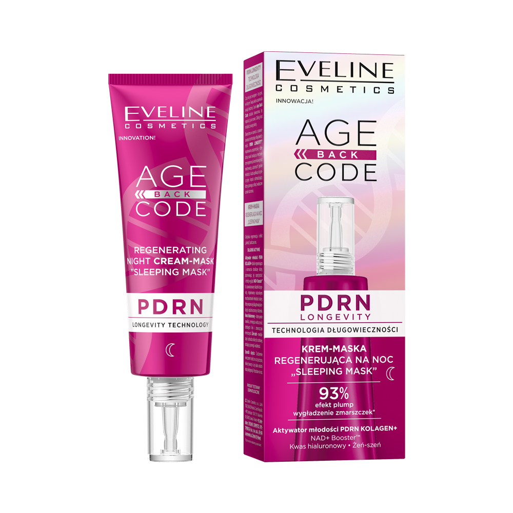 Age Back Code Creme–Maske regenerierend für die Nacht „Sleeping Mask” — Inhaltsstoffe i ocena