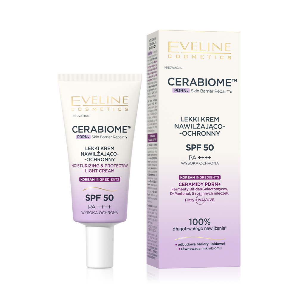 Cerabiome Lekki krem nawilżajaco-ochronny SPF 50 PA++++ — Składniki i ocena