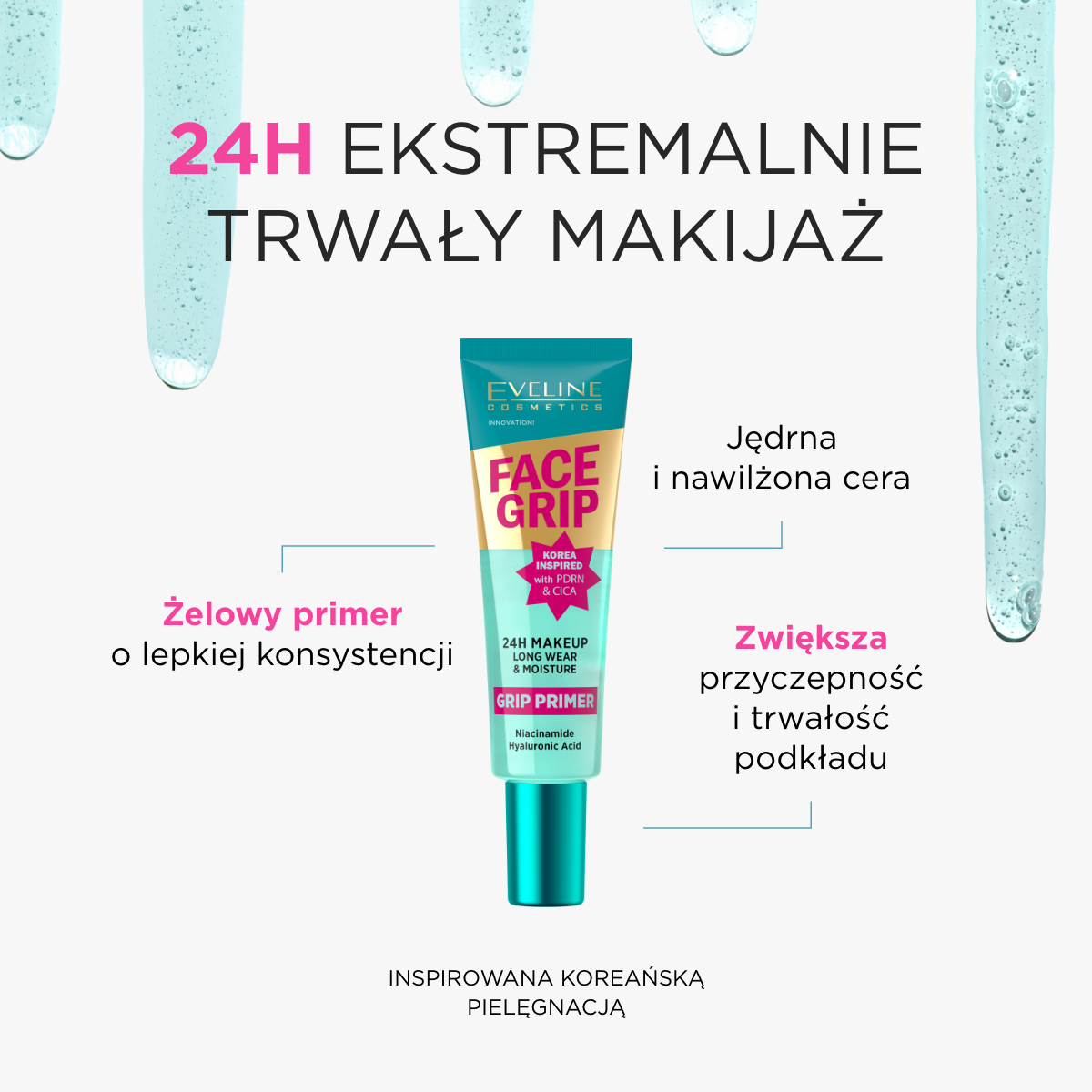 Baza pod makijaż, nawilżająca, żelowa - 2