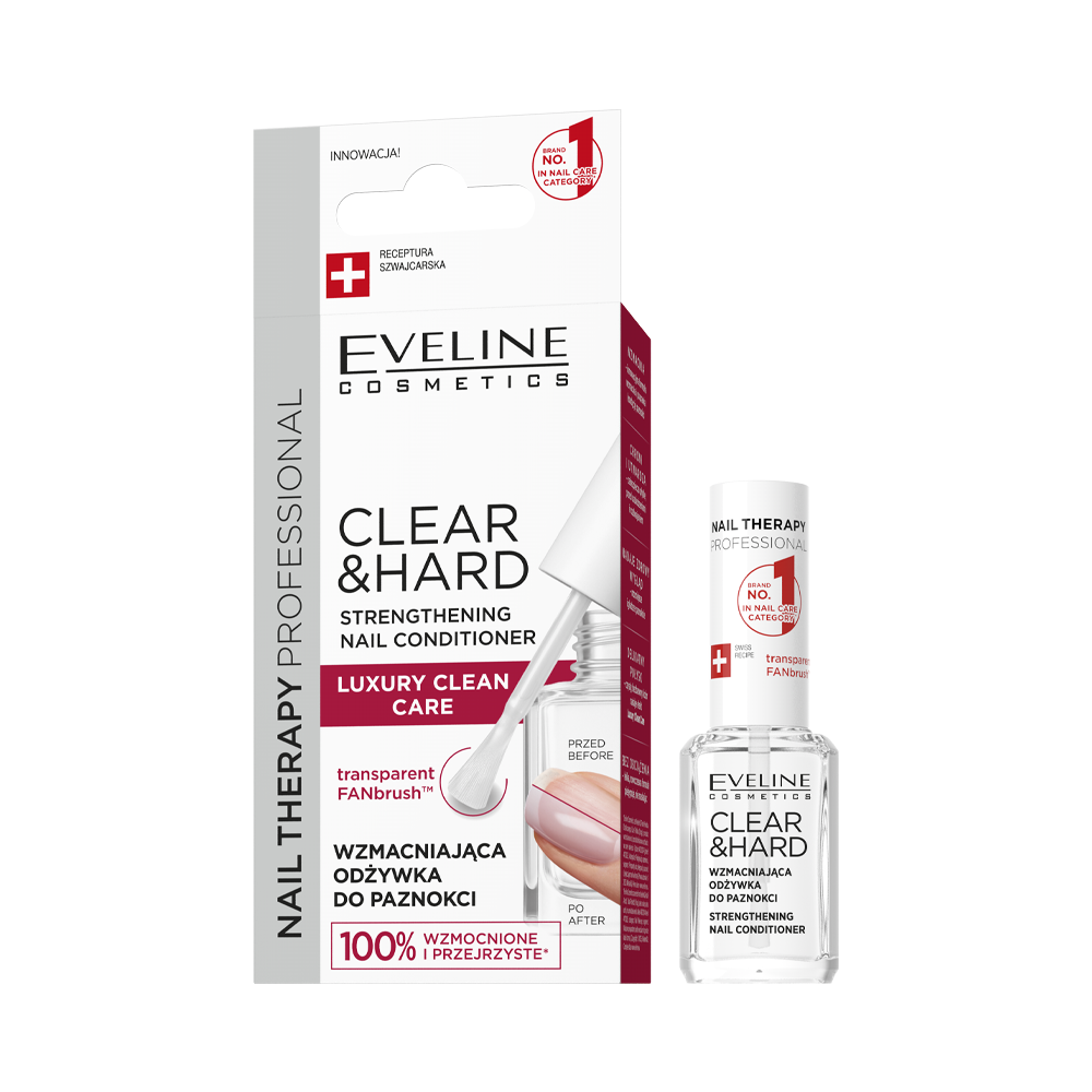 Nail Therapy Professional Wzmacniająca odżywka do paznokci Clear&Hard — Inhaltsstoffe i ocena